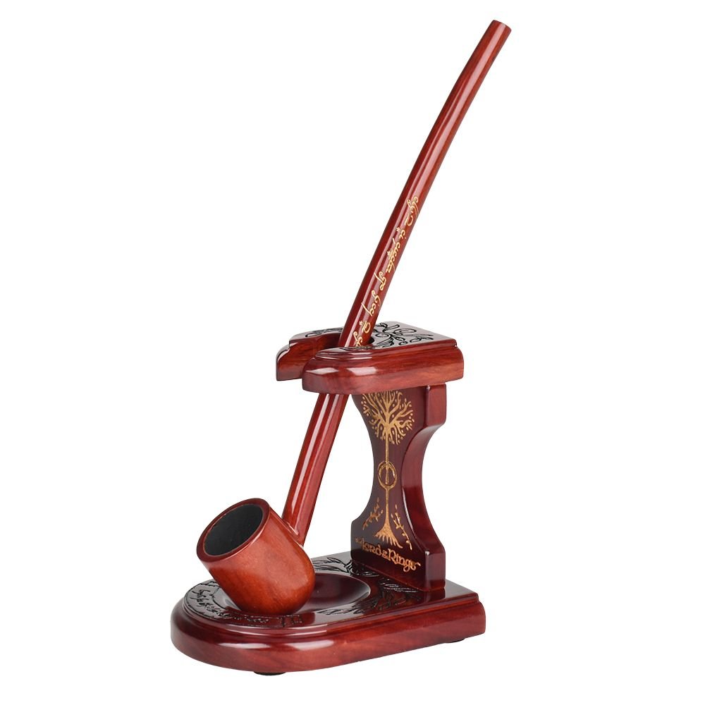 BUNDLE - Pulsar Shire Pipes ARAGORN Smoking Pipe & Middle-Earth Pipe Stand - Alderson Family Farms