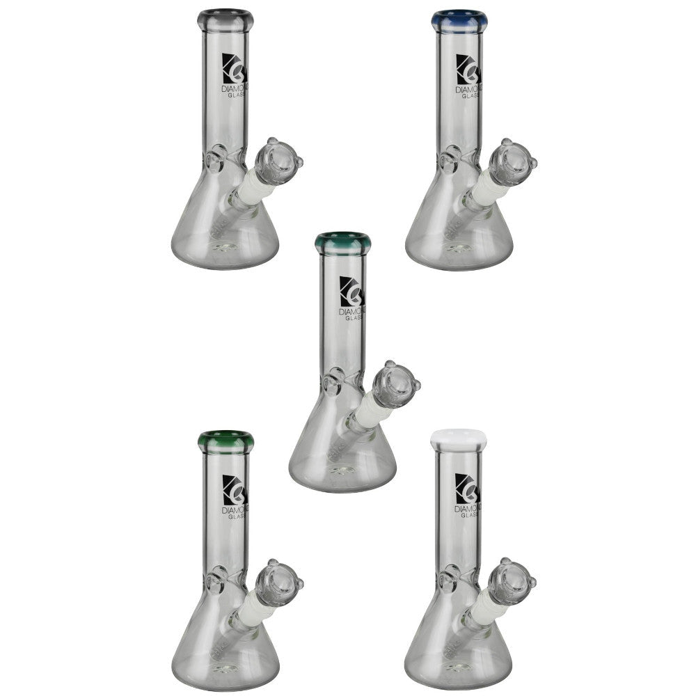 Diamond Glass Sugar Beaker Bong - Alderson Family Farms