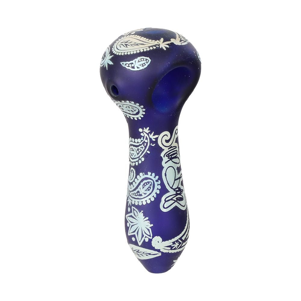Dogg Lbs Engraved Hazely Glass Spoon Pipe - 4" / Colors Vary - Alderson Family Farms
