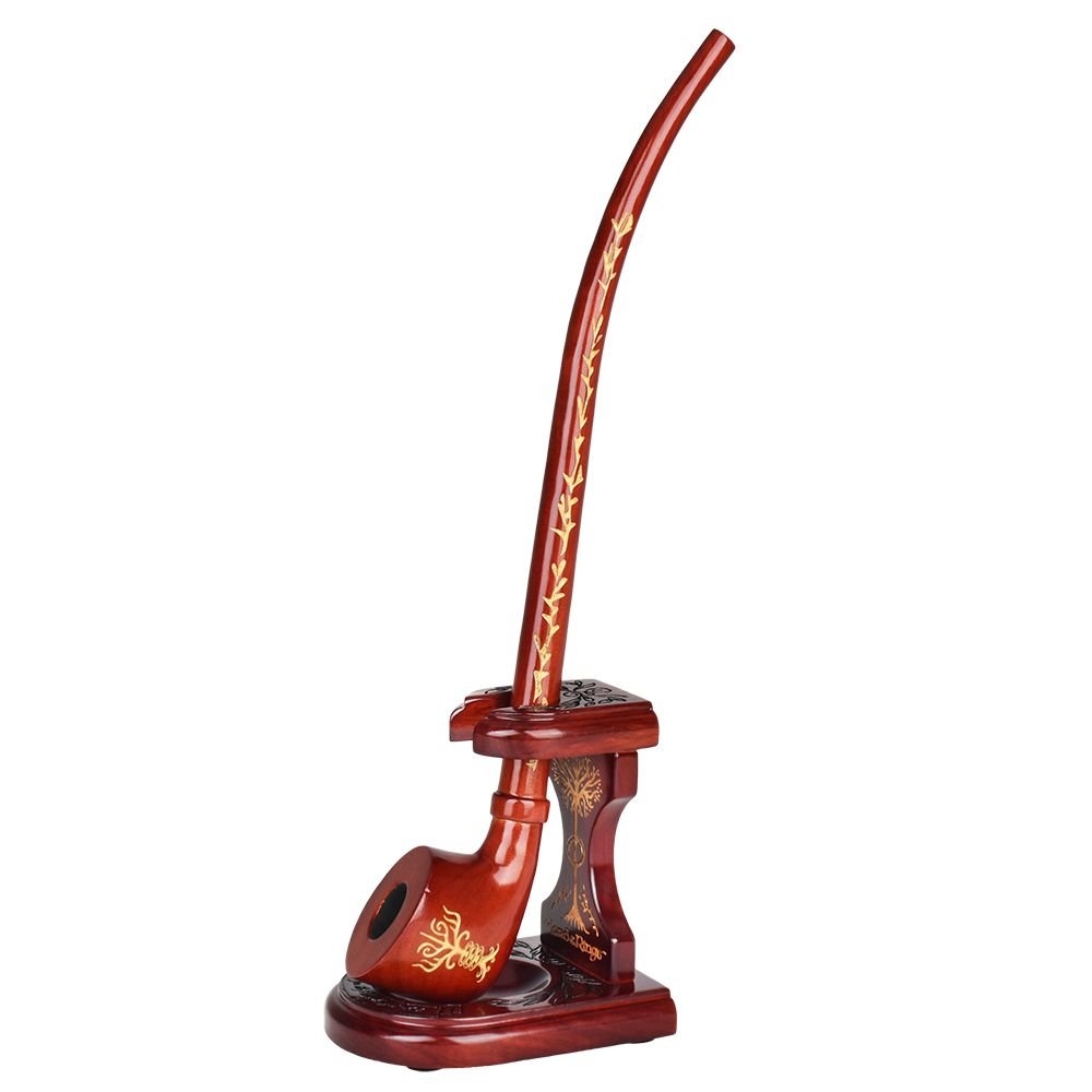 Pulsar Shire Pipes x LoTR RIVENDELL Pipe & MIDDLE-EARTH Pipe Stand Bundle - 12.75" - Alderson Family Farms