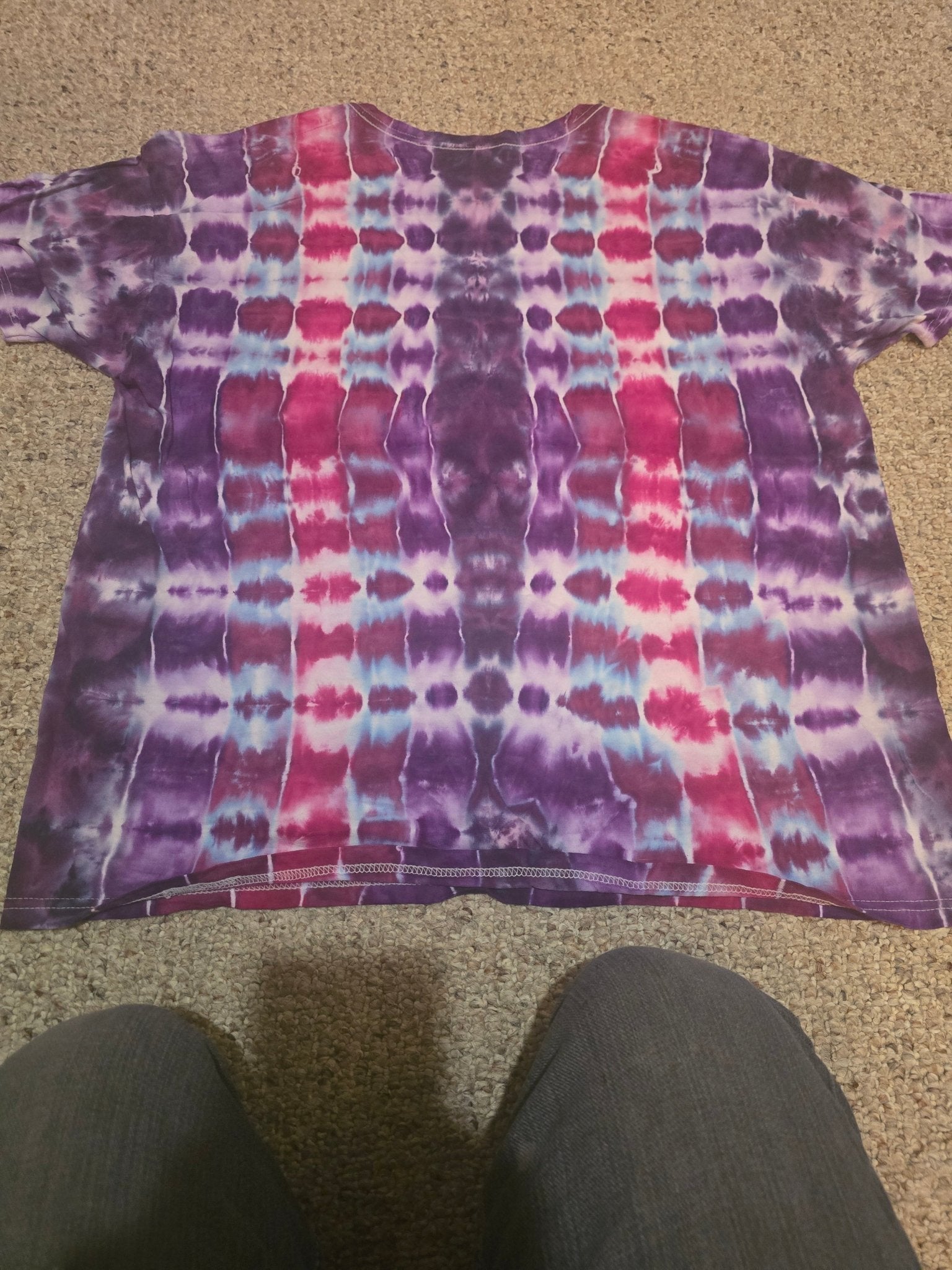 Purple Waves Tie Dye - Size L - Alderson Family Farms