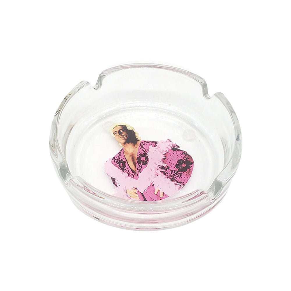 Ric Flair Drip Glass Ashtray | Pink Boa | 4.25" - Alderson Family Farms